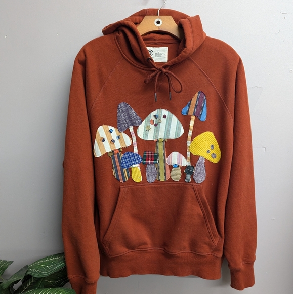 Upcycled Champion Burnt Orange Hoodie - Picture 2 of 6